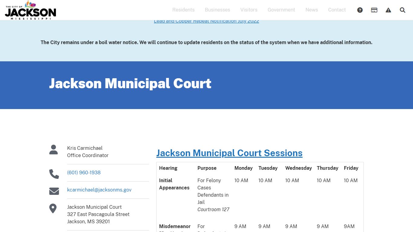 Jackson Municipal Court - Jackson, MS